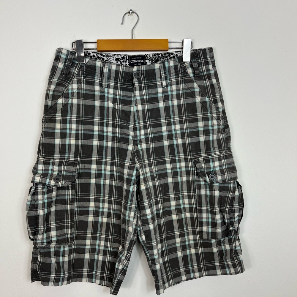 Vintage Converse Plaid Skater Shorts Sz 30
